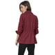 thumbnail image 5 of Chaqueta Utilitaria Ligera Allegra K con Bolsillos con Solapa en la Cintura con Cordón Mujer Borgoña L, 5 of 6
