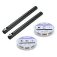 thumbnail image 1 of Uxcell 100m Molybdenum Screen Cutting Wire Line with Handle Phone LCD Cutting Wire Glass Separate Repair Tool,0.028mm, 1 of 5