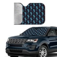 thumbnail image 3 of Kdxio Blue Seahorse Print Front Windshield Sun Shade,Folding Auto Sunshade for Car Truck SUV-Medium, 3 of 7