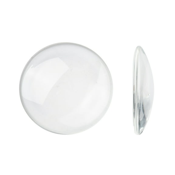 50pcs Transparent Glass Cabochons Clear Dome Cabochon for Cameo Photo Pendant Jewelry Making Clear 34.5~36x7.5mm