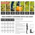 thumbnail image 3 of HISEA Women's Rubber Garden Boots Waterproof Insulated Yard Gardening Shoes Mid Height for Muck Mud Working Outdoor, 3 of 6