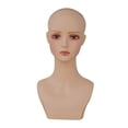thumbnail image 4 of Maniquí Cabeza Soporte Exhibidor Gorro Peluca Soporte Accesorios PVC Ligero Fácil de Limpiar Adecuado para Salón Tienda Fotografía Entrenamiento Maqui Estilo B, 4 of 8
