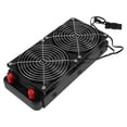 thumbnail image 1 of Aluminum 240mm 10 Pipe Water Cooling Cooled Row Heat Exchanger Radiator with Fan for CPU PC Water Co, 1 of 5