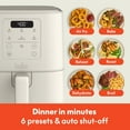 thumbnail image 4 of bella 4 Qt Slim Digital Air Fryer with EverGood™ Ceramic Nonstick Coating, 6 Preset Cooking Options, Oatmilk, 4 of 14