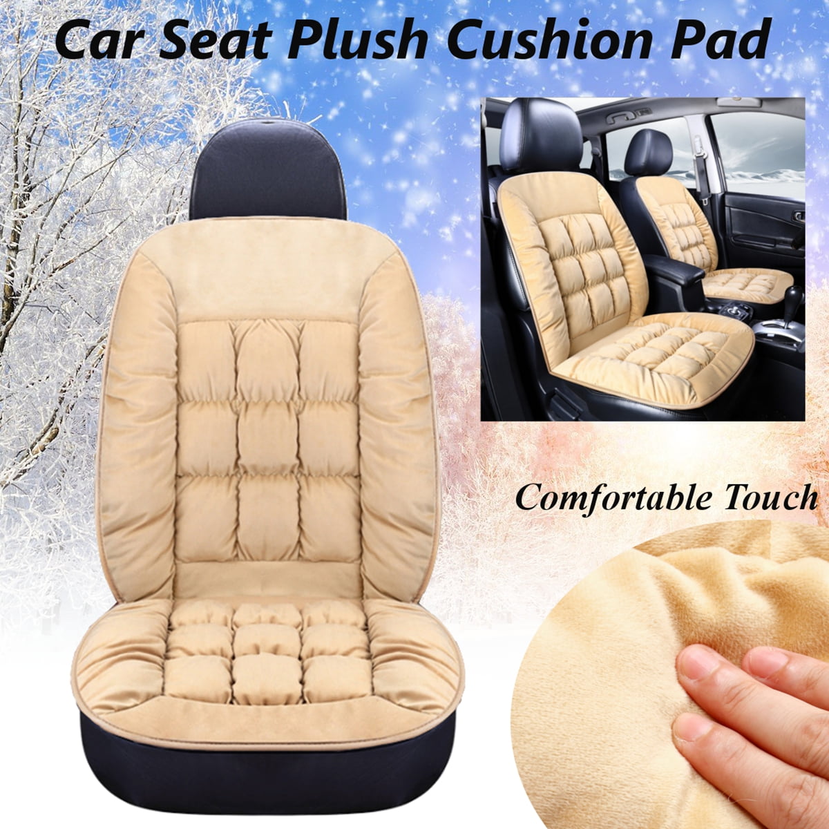 Plush&Cotton Car Home Chair Soft Seat Cushion Cover Pad Warm Comfortable Universal New - Walmart.com
