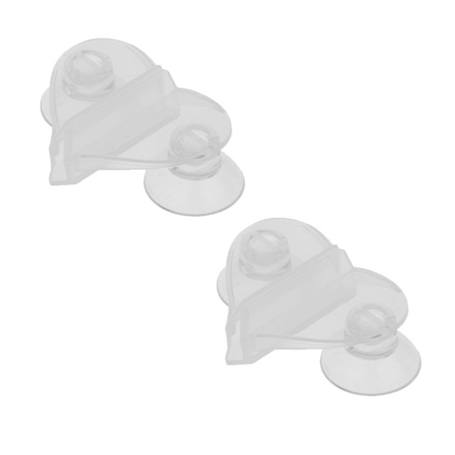Separador de Acuario de Succión Ventosa Claro 55x16x45mm Sunnimix Ventosa de tanque de acuario