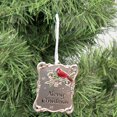 thumbnail image 3 of Holiday Ornament Cardinal Ornament Plaque Metal Sentiment Ex22023 Merry, 3 of 3