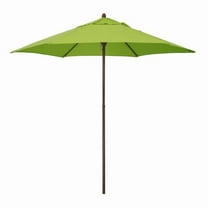 California Umbrella  9 ft. Mow Series Push Open Pin Stop No Tilt Steel Umbrella, Lime Green Polyester