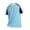 Light Blue, variant on 2026 Summer Men Mesh Loose Fit Running Breathable Spliced Silk Short Sleeved T Shirt, M, White