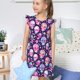 thumbnail image 4 of Balery Skull mushroom colorful cute Camisón de princesa para niñas, pijama de algodón con mangas abullonadas, suave y bonito.-X-Large, 4 of 6