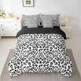 thumbnail image 2 of Homewish Teens Female Men Women Leopard Print Twin Bedding Sets 7-Piece,Jungle Animal Bedding Comforter Set Microfiber,Woodland Wildlife Print Breathable Sheet Sets,Lightweight Room Decor, 2 of 8