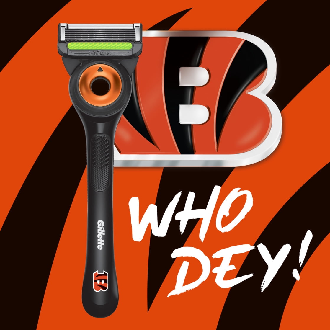 Gillette Labs Official Bengals Licensed Razor for Men, 1 Handle, 1 Blade Refill