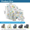thumbnail image 7 of Xoenoiee Colorful Floral Print Recliner Chair Cover 4-Pieces Lazyboy Cover for Recliner Chair with Storage Pockets Furniture Protector for Living Room, Jacquard Sofa Slipcover for Kids, Pets, 7 of 7