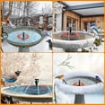 thumbnail image 5 of Bird Bath Heater With Water Pump For Outdoors In Winter 70W Water Deicer For Birdbaths With Thermostatically Controlled And 39.4In Long Cord,Heated Bird Bath Deicer Suitable For Birdbaths, 5 of 9