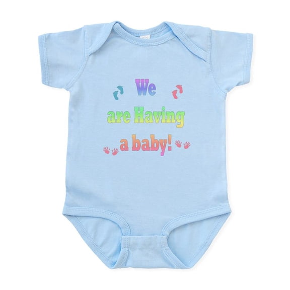 CafePress - We Are Having A Baby Infant Bodysuit - Baby Light Bodysuit, Size Newborn - 24 Months