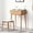 OAK + Solid Wood, variant on Natural Beech Wood Upholstered Make-up Stool, Simple Clean-Lined Wooden Bed Bench with Soft Cushion Seat, Versatile Bench for Dining Room or Bedroom, Natural