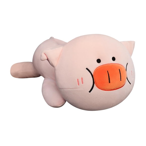 Estuche de pañuelos de felpa suave para coche, caja de papel de seda, decoración interior, soporte de papel para coche Cerdo