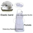 thumbnail image 5 of Conjunto de Delantal Y Gorro de Cocinero de 36 Piezas, Delantal Ajustable para Niños con Bolsillos (Blanco, Adecuado para Niños de 2 A 6 Años), 5 of 5