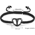 thumbnail image 5 of Heart Adjustable Cremation Memorial Urn Bracelet - Stainless Steel Cremation Manmade Braided Urn Bracelet Keepsake Urn Bracelet for Ashes with Fill Kit, 5 of 8