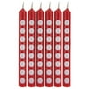 "Club Pack of 144 Classic Red Polka Dot Birthday Party Candles 2"""