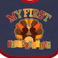 thumbnail image 4 of Inktastic First Thanksgiving Turkey Boys or Girls Baby Bib, 4 of 4