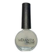 Miranda Beauty Pro  Biotin, Nail Polish, TOP COAT FINISH MATTE, 0.42 fl oz
