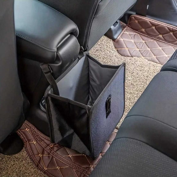 Collapsible Car Trash Can Large Capacity Waterproof Leakproof Hanging Storage Bag for Cars SUVs Trucks Minivans Vehicle Interior Organizer