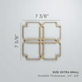 thumbnail image 3 of Ekena Millwork 7 3/8"W x 7 3/8"H x 1/4"T Extra Small Englewood Decorative Fretwork Wood Wall Panels, Alder, 3 of 18