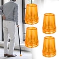 thumbnail image 4 of yotijay 4 Pieces Crutch Tips Accessories Sturdy Wide Rubber Anti Slip Heavy Duty Walking Yellow 25mm Hole, 4 of 9