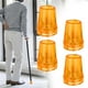 thumbnail image 4 of 4 Piezas Puntas de Muleta Fernando Accesorios Antideslizante Durable Heavy Duty Agujero Amarillo 25 mm, 4 of 8