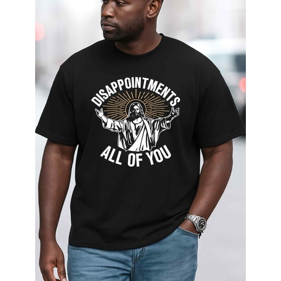 Greenink Disappointments All of You Men t-shirts black short top Casual sportswear Daytime and weekend wear Original Unisex Shirt Crewneck tshirts