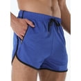 thumbnail image 6 of Men Quick Dry Athletic Shorts Multi-color Polyester Workout Training Short Pants With Zipper Pockets, 6 of 8