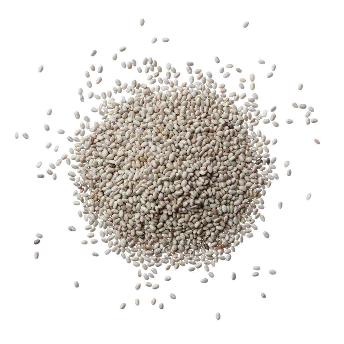 Organic White Chia Seeds, 5 Pounds — Non-GMO, Raw, Sirtfood – by Food to Live
