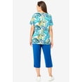 thumbnail image 3 of Woman Within Plus Size 2-Piece Tunic And Capri Set, 3 of 4