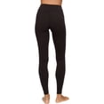 thumbnail image 4 of Felina Velvety Super Soft High-Waisted Legging 2-Pack Yoga Pants Workout Clothes for Women Medium Black Twilight Mauve, 4 of 7
