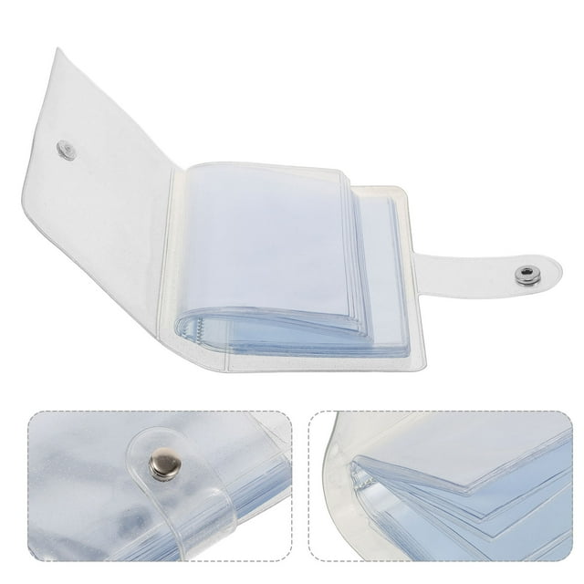 AURARMLET Petit Album Photo PVC Blanc 1Ensemble pour Protection en Voyage