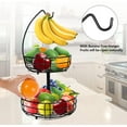 thumbnail image 3 of Fruit Basket Fruit Bowl with Banana Hanger for Kitchen (), 3 of 7