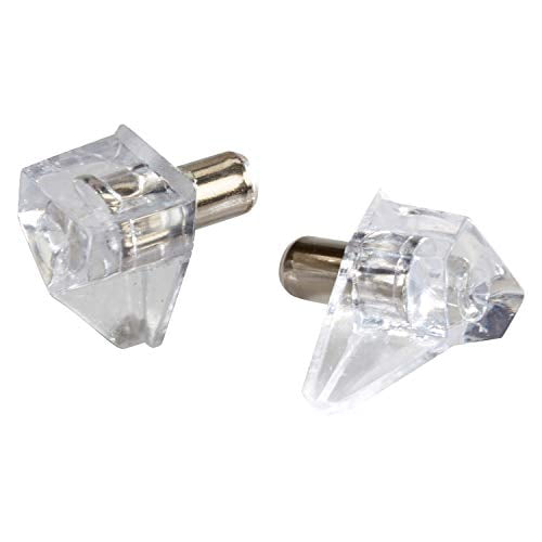 100 Pack Rok Hardware 5mm Clear Shelf Support Bracket Steel Pin Peg Kitchen Cabinet Book Shelves Holder Walmart Canada