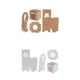 thumbnail image 1 of Paquete de 24 piezas Kraft Shabby pastel, caja para cupcakes, panadería, boda, ,, 1 of 9