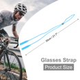 thumbnail image 2 of Uxcell Sangle de Lunettes Réglable en Silicone pour Hommes Femmes, Bleu Clair, 2 of 7
