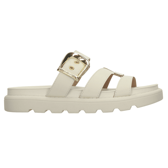 Sandalia Vizzano Mujer Hueso Casual Slide Plataforma beige 23
