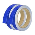 thumbnail image 1 of Unique Bargains Reflective Tape, 2pcs 0.8'x33FT Waterproof High Visibility Warning Safety Tape, Blue, 1 of 7