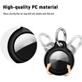 thumbnail image 3 of Airtag Keyring Holder for Apple Airtag Case, [2-Pack] Protective Airtags Keychain Tracker Cover with Air Tag Holder Airtag Key Ring for Keys, Bags, Luggage and Pet Collar (Black/White), 3 of 5