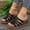 Black, variant on iTNHFP Summer Slippers for Women Women's Spring and Summer Fashion Leather Open Toe Wedge Sandals Casual and Comfortable Outing Beach Slippers