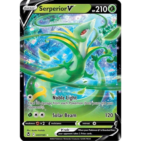 Pokemon Sword & Shield Silver Tempest Ultra Rare Serperior V #7
