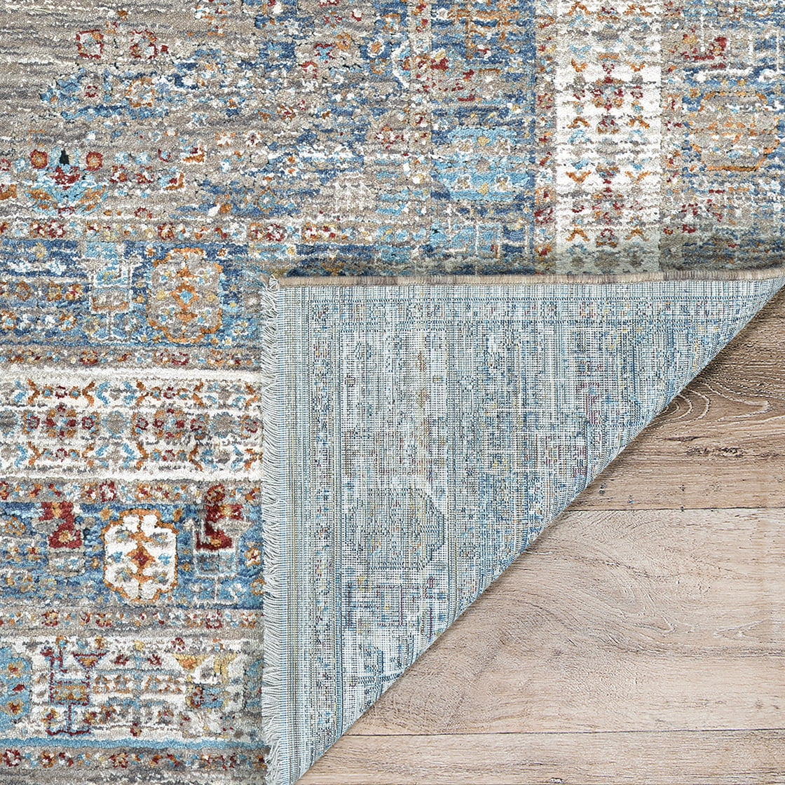 Couristan Nostalgia Hamadan Area Rug, Tawny-Denim, 7'10" x 10'9"