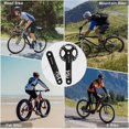 thumbnail image 5 of BUCKLOS Mountain Bike Square Taper Crankset, 170mm Crankset with 104 BCD Mountain Bike Narrow Wide Tooth Chainring 32/34/36/38/40/42T, Single Speed Round/Oval Chainring, fit Shimano, SRAM, FSA, 5 of 7