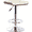 Cream, variant on Armen Living Java Barstool, Chrome Finish with Walnut Wood and PU Upholstery