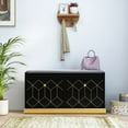 thumbnail image 5 of CBJCBJ-39" Shoe Bench with Soft Cushion and Two Drawers Multifunction Shoe Cabinet, Suitable for Entryway., 5 of 8