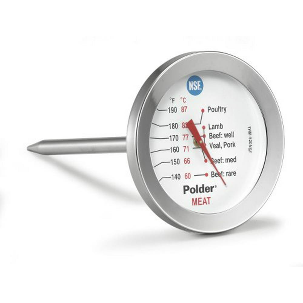 Polder Dial Meat Thermometer, Stainless Steel